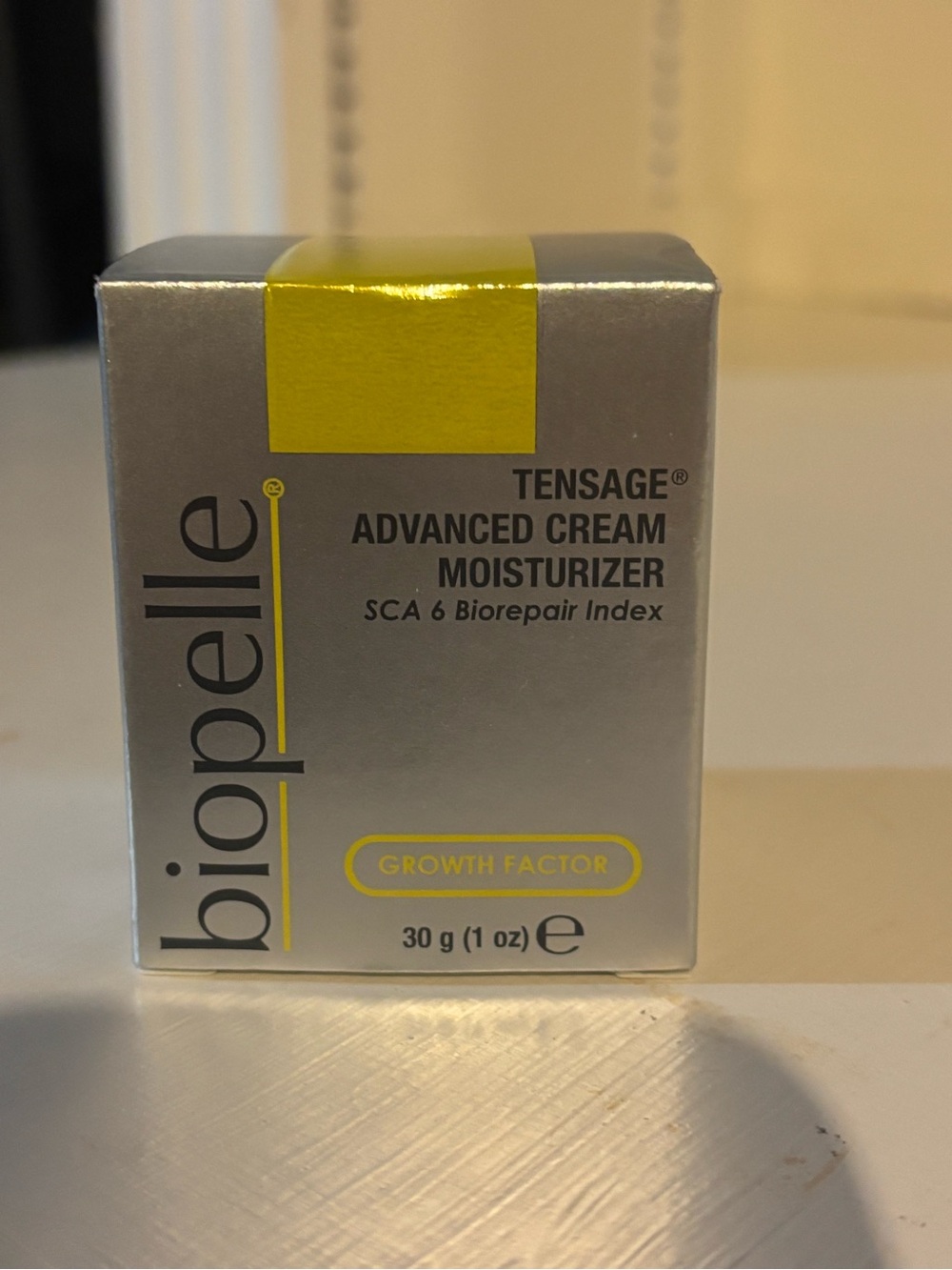 Brand new Biopelle tensage advanced cream moisturizer, 1 oz. New, never used.